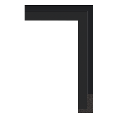 747-06(BASE) — 4.1cm Schwarz PS Bilderrahmenleiste
