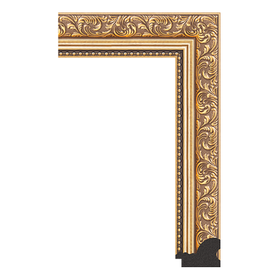 #3075 gold picture frame moulding