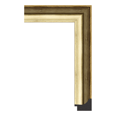 3178-74S — 4.83cm Gold PS Bilderrahmenleiste