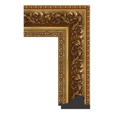 3190-A-897 — 10.9cm Gold PS Bilderrahmenleiste
