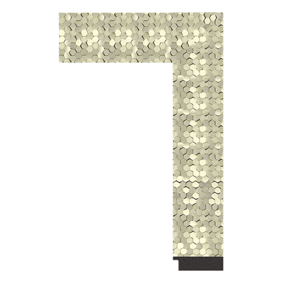 3234-E-1257 — 7.06cm Gold PS Bilderrahmenleiste