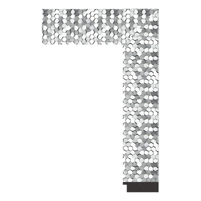 3234-E-2156 — 7.06cm Silber PS Bilderrahmenleiste
