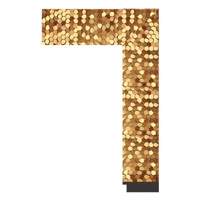 3234-E-2194 — 7.06cm Gold PS Bilderrahmenleiste