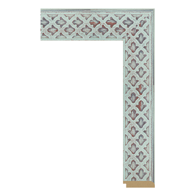 P6765-C-SS-SKYBLUE — 6cm PS Bilderrahmenleiste