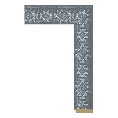 P6765-D-SS-GRAY — 6cm PS Bilderrahmenleiste