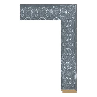 P6765-F-SS-GRAY — 6cm PS Bilderrahmenleiste