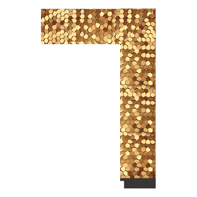ornate gold picture frame moulding