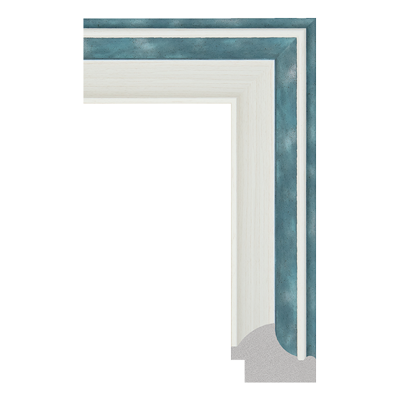 3462-917 — 4.8cm Mehrfarbig PS Bilderrahmenleiste
