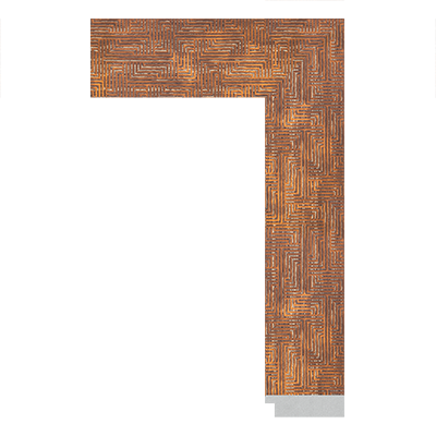 3950-B-009H — 7.1cm Bronze PS Bilderrahmenleiste