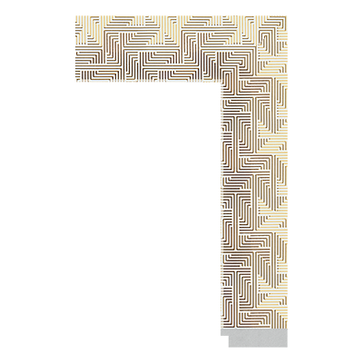 3950-B-W1G — 7.1cm Gold PS Bilderrahmenleiste