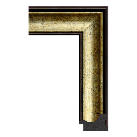 antique gold picture frame moulding