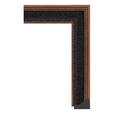 4682-C-545 — 6cm Schwarz PS Bilderrahmenleiste