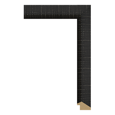 1248-K-137 — 3.6cm Schwarz PS Bilderrahmenleiste