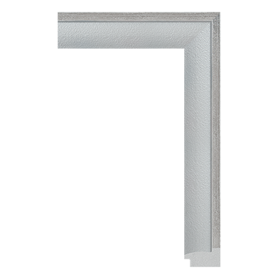 3868-B-004S — 4cm Silber PS Bilderrahmenleiste