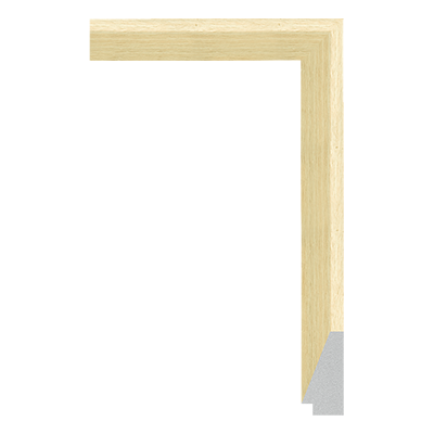 5998-B-593 — 2.5cm Natur PS Bilderrahmenleiste