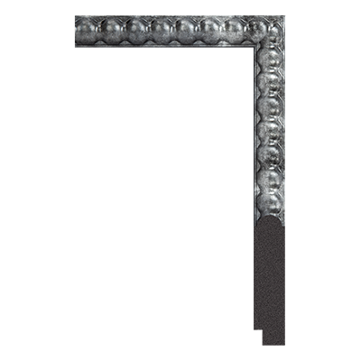 6933-A-316T(BASE) — 8.27cm Silber PS Bilderrahmenleiste