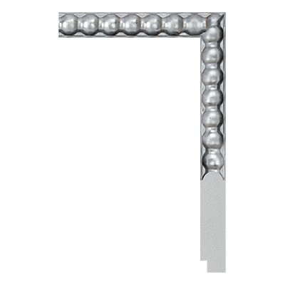 6933-A-707T(BASE) — 8.27cm Silber PS Bilderrahmenleiste