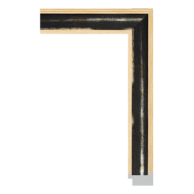 6996-836BMT — 3.82cm Natur PS Bilderrahmenleiste