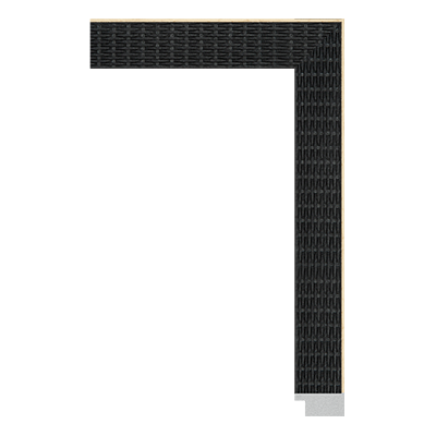 6999-A-21 — 3.17cm Schwarz PS Bilderrahmenleiste