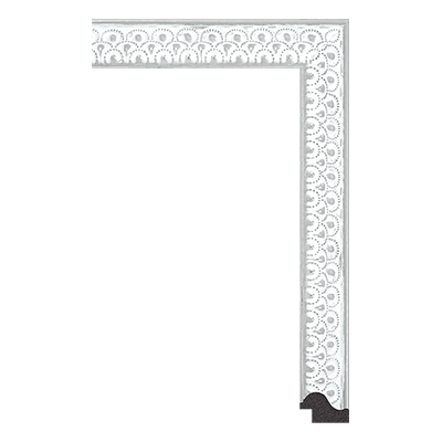 P6930-A-321 — 2.73cm Prateado PS Moldura para Quadro