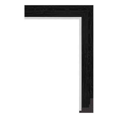 7223-A075(BASE) — 3.5cm Schwarz PS Bilderrahmenleiste
