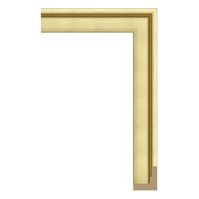 3304-8394(BASE) — 3.5cm Gold PS Bilderrahmenleiste