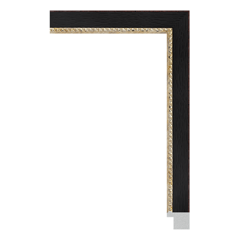 5339-D-318 — 2.05cm Noir PS Baguette d'Encadrement