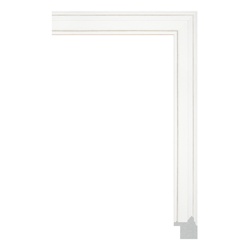 5988-821ST — 2.3cm Blanc PS Baguette d'Encadrement