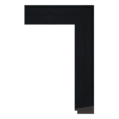 631-J-06 — 6cm Schwarz PS Bilderrahmenleiste