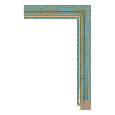 3081-C-1021 — 3.33cm Mehrfarbig PS Bilderrahmenleiste