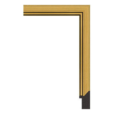 3611-14GM — 2.5cm Doré PS Baguette d'Encadrement