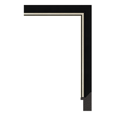 black modern picture frame moulding