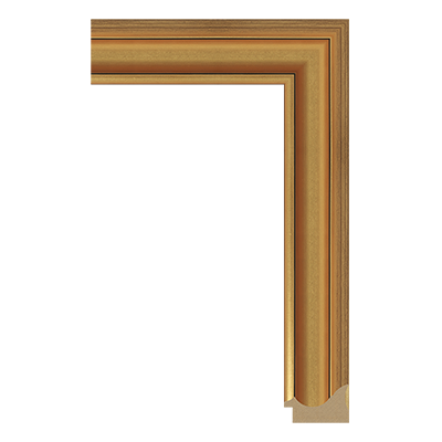 1101-74GT — 4.87cm Gold PS Bilderrahmenleiste