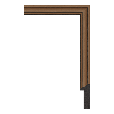1102-371T — 2cm Bronze PS Baguette d'Encadrement