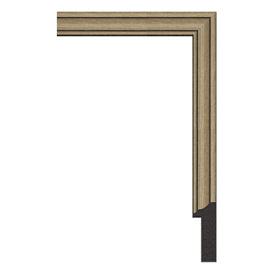 1102-711T — 2cm Argenté PS Baguette d'Encadrement