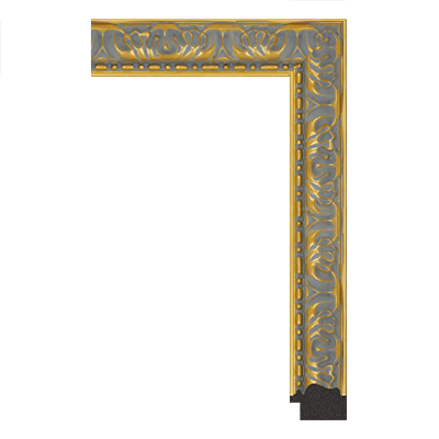 P1110-A-446 — 3.9cm Gold PS Bilderrahmenleiste