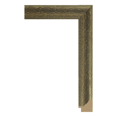P2884-A-07G — 3.5cm Gold PS Bilderrahmenleiste