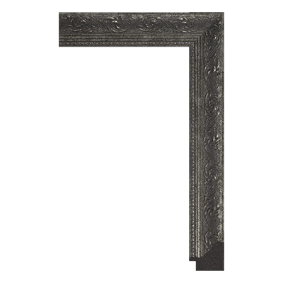 P2884-A-43S — 3.5cm Schwarz PS Bilderrahmenleiste