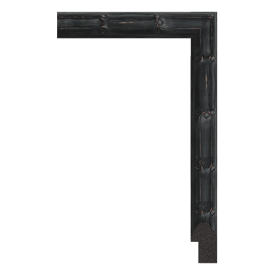 P6712-B-127T — 2.54cm Negro PS Moldura para Marco de Fotos