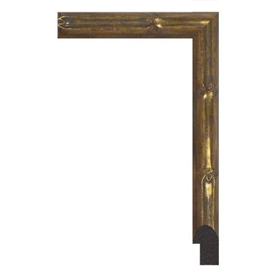 P6712-B-244T — 2.54cm Dorado PS Moldura para Marco de Fotos