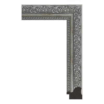 P7135-A-233S — 4.8cm Silber PS Bilderrahmenleiste