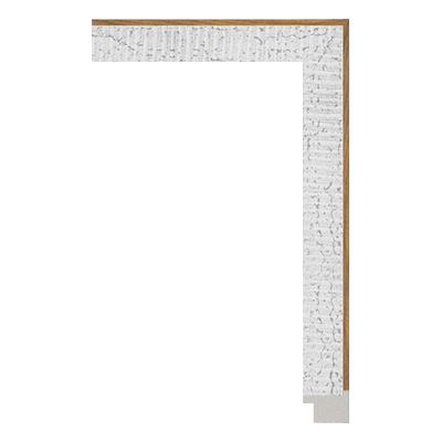 white unfinished picture frame moulding