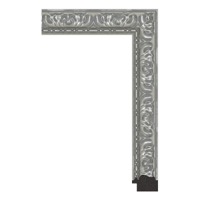 silver unfinished picture frame moulding