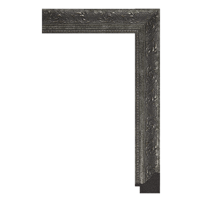 black unfinished picture frame moulding