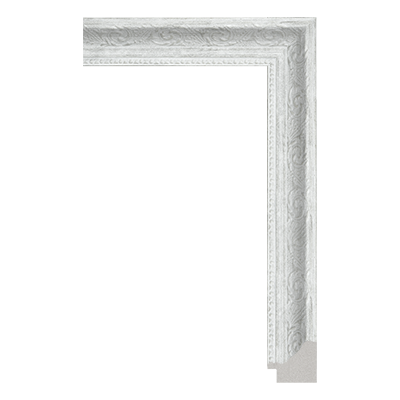 white unfinished picture frame moulding