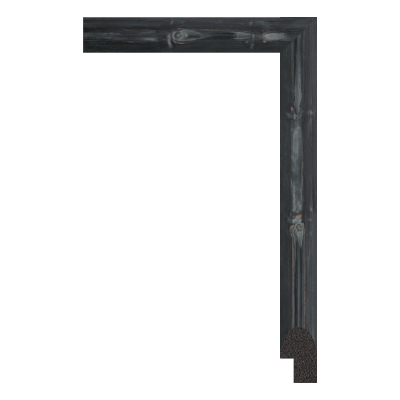 black unfinished picture frame moulding
