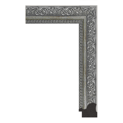 silver unfinished picture frame moulding