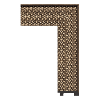 1731-WK-B-1098 — 8.89cm Bronze PS Bilderrahmenleiste