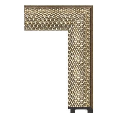 1731-WK-B-1919 — 8.89cm Bronze PS Bilderrahmenleiste