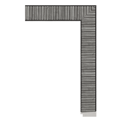 5656-D-775 — 4.44cm Natural PS Moldura para Marco de Fotos